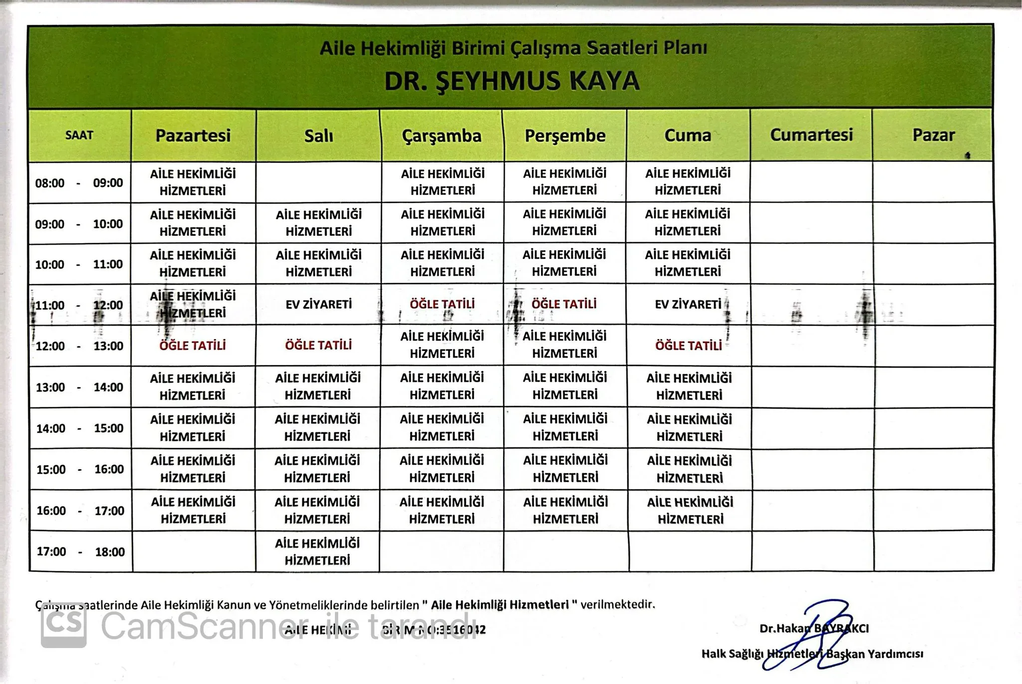 DR. ŞEYHMUS KAYA Programı
